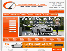 Tablet Screenshot of craigandlandrethcars.com